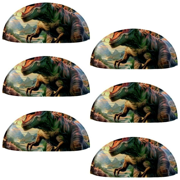 PhooArto 6 Pcs Cup Drawer Pulls, Animals Dinosaurs Forest Shell Shape Handles Cabinet Knobs for Dresser Cupboard Closet Wardrobe with Screws