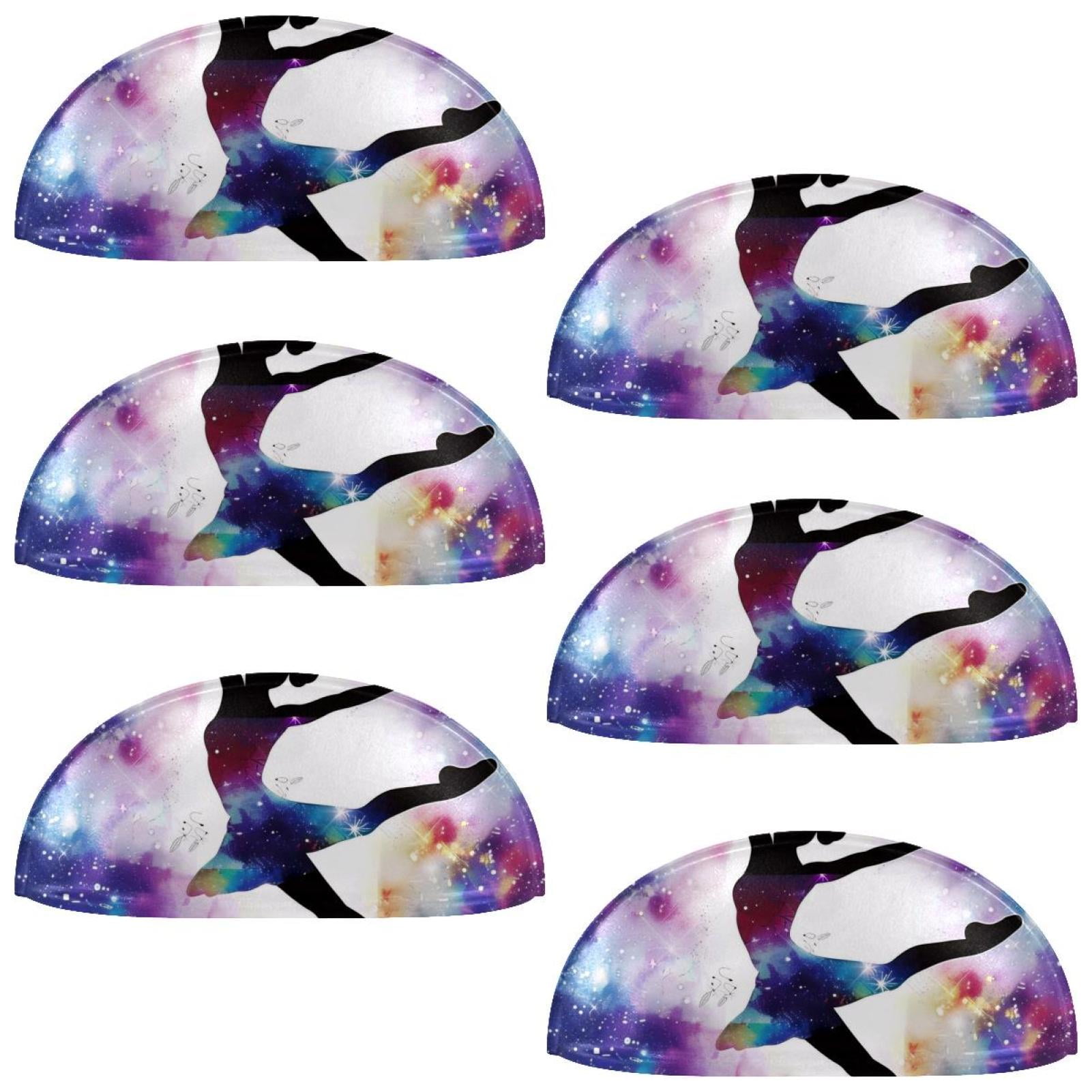 PhooArto 6 Pcs Cup Drawer Pulls, Color Galaxy Dancer Silhouette Shell ...