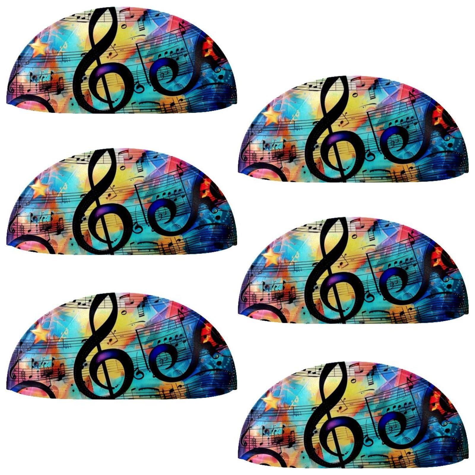 PhooArto 6 Pcs Cup Drawer Pulls, Color Stars Music Notes Shell Shape Handles Cabinet Knobs for Dresser Cupboard Closet Wardrobe with Screws