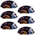 thumbnail image 1 of PhooArto 6 Pcs Cup Drawer Pulls, Dogs Pattern Shell Shape Handles Cabinet Knobs for Dresser Cupboard Closet Wardrobe with Screws, 1 of 7