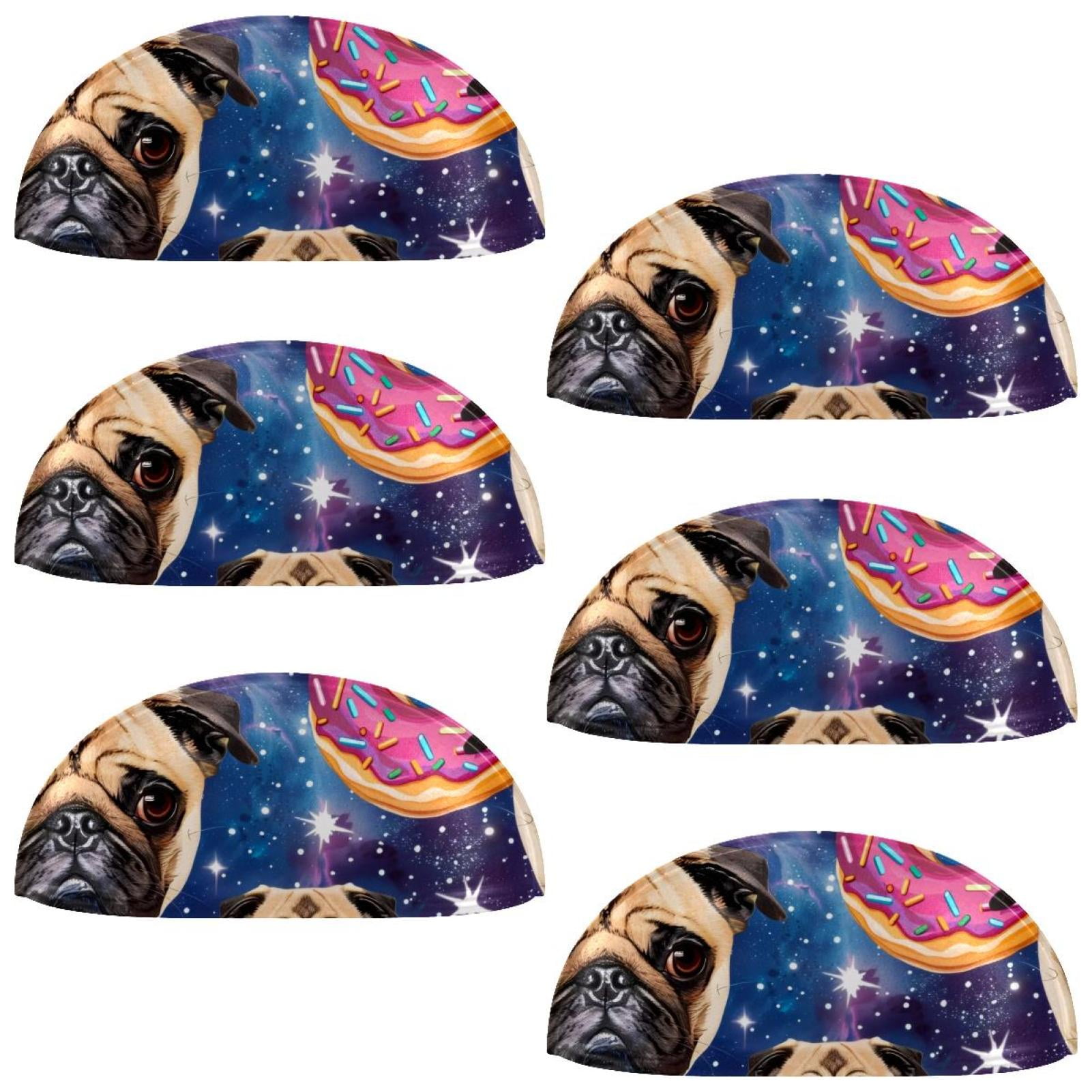 PhooArto 6 Pcs Cup Drawer Pulls, Donuts Pug Dog Galaxy Shell Shape Handles Cabinet Knobs for Dresser Cupboard Closet Wardrobe with Screws