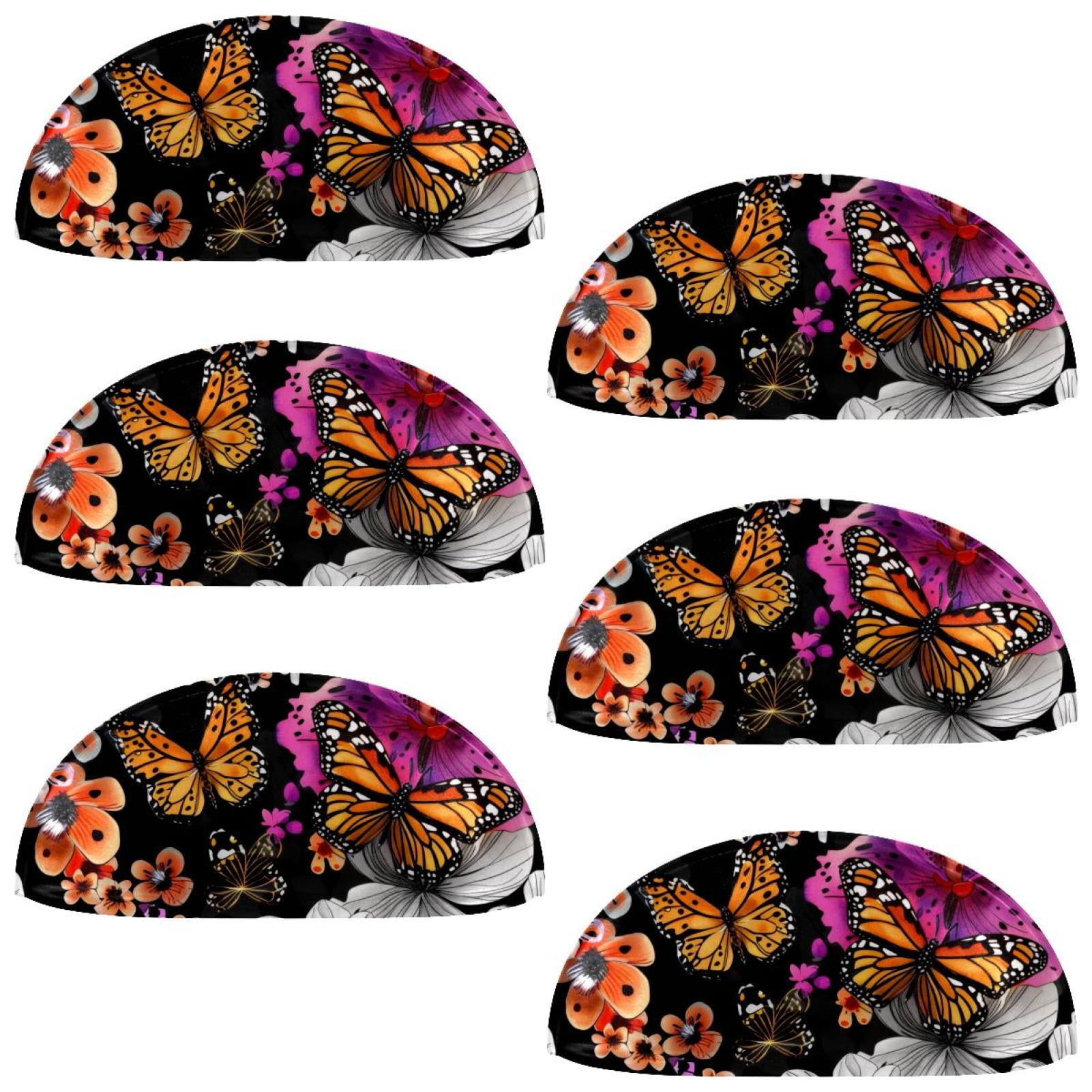 PhooArto 6 Pcs Cup Drawer Pulls, Flowers Butterfly Leopard Shell Shape Handles Cabinet Knobs for Dresser Cupboard Closet Wardrobe with Screws