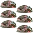 thumbnail image 1 of PhooArto 6 Pcs Cup Drawer Pulls, Flying Hummingbirds Flowers Shell Shape Handles Cabinet Knobs for Dresser Cupboard Closet Wardrobe with Screws, 1 of 7