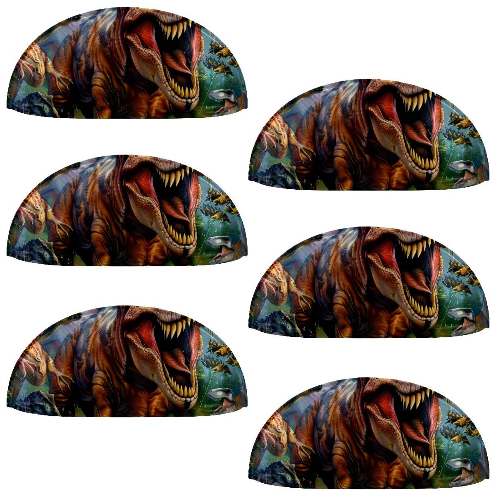 PhooArto 6 Pcs Cup Drawer Pulls, Forest Animals Dinosaurs Shell Shape Handles Cabinet Knobs for Dresser Cupboard Closet Wardrobe with Screws