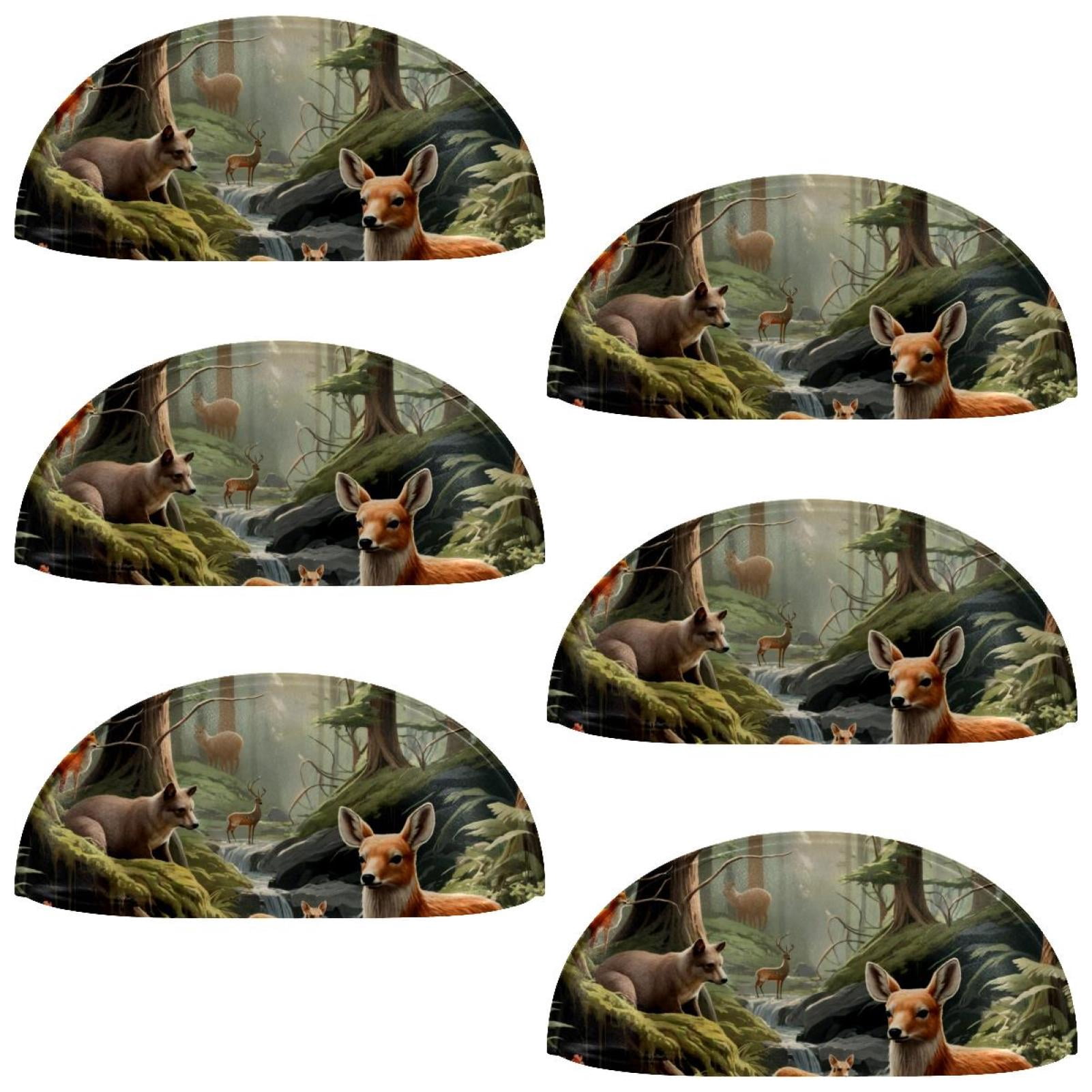 PhooArto 6 Pcs Cup Drawer Pulls, Forest Animals Shell Shape Handles Cabinet Knobs for Dresser Cupboard Closet Wardrobe with Screws