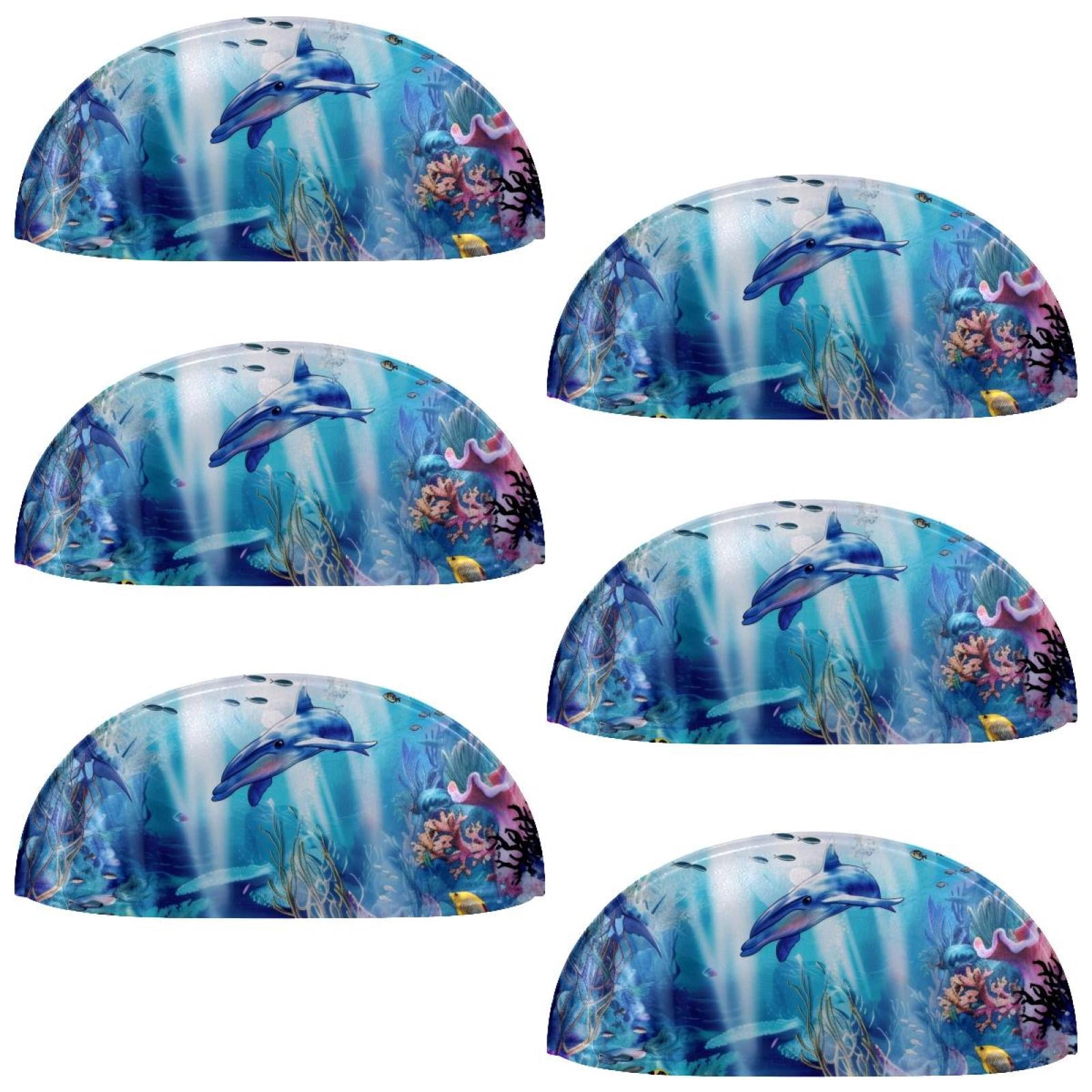 PhooArto 6 Pcs Cup Drawer Pulls, Marine Life Ocean Seaworld Shell Shape Handles Cabinet Knobs for Dresser Cupboard Closet Wardrobe with Screws
