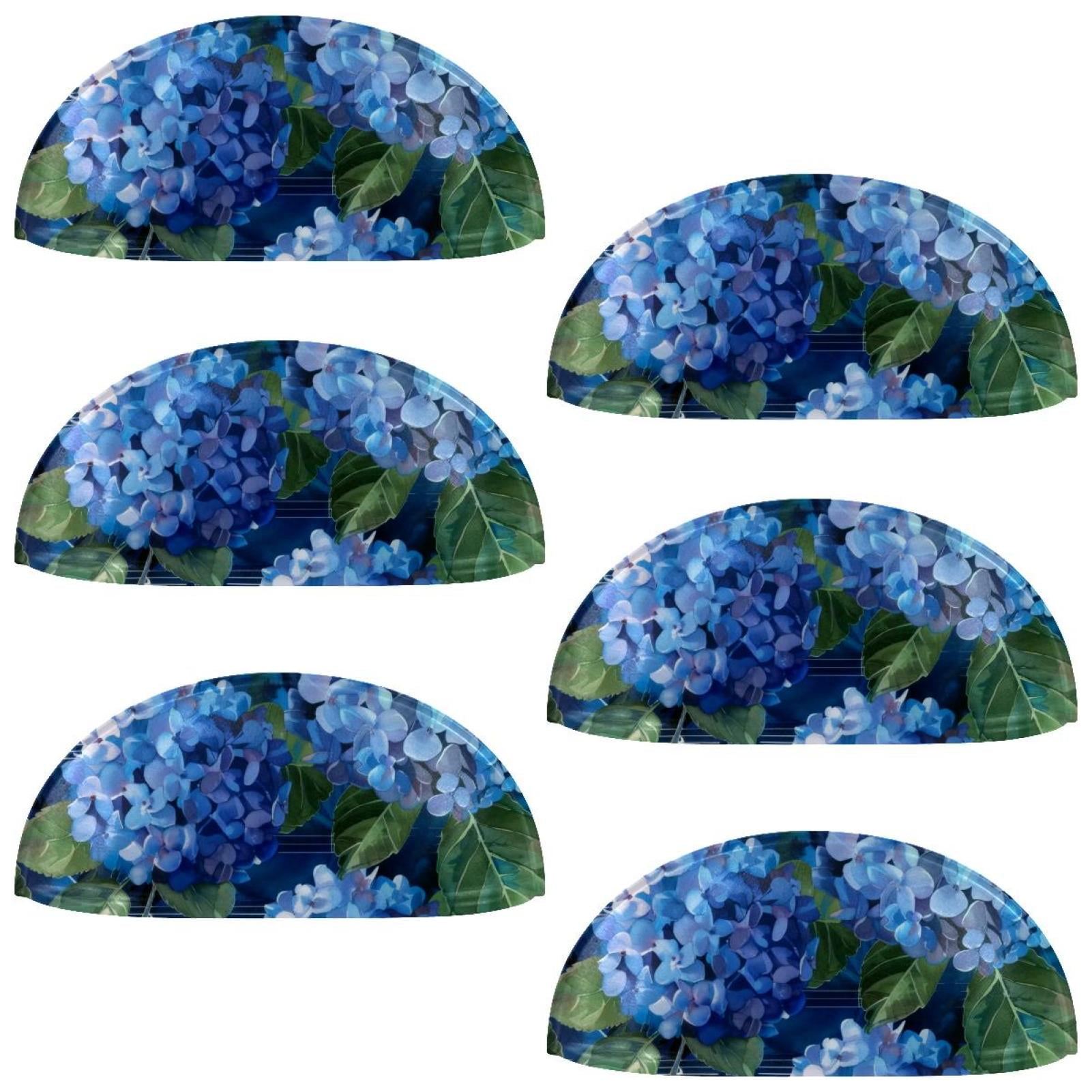 PhooArto 6 Pcs Cup Drawer Pulls, Music Hydrangeas Pattern Shell Shape Handles Cabinet Knobs for Dresser Cupboard Closet Wardrobe with Screws