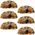 thumbnail image 1 of PhooArto 6 Pcs Cup Drawer Pulls, Sunflowers Cow Butterfly Shell Shape Handles Cabinet Knobs for Dresser Cupboard Closet Wardrobe with Screws, 1 of 7