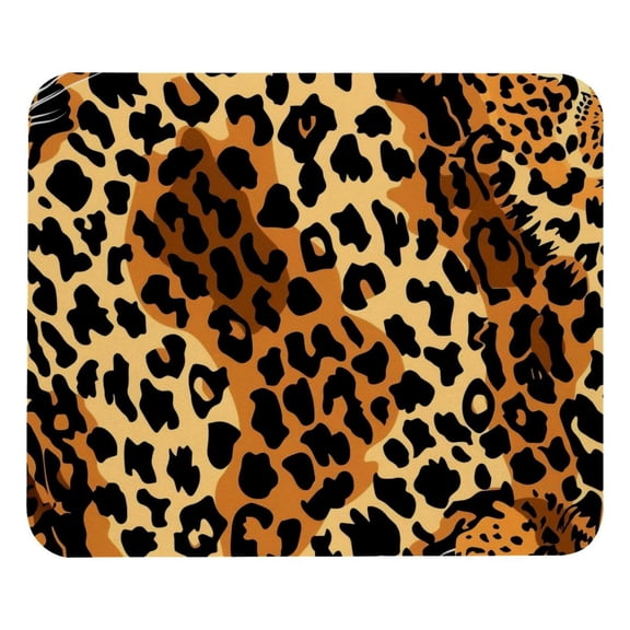 PhooArto Comfortable Mouse Pad Animal Leopard Pattern Desktop Mousepad , 21 x 25 cm Mouse Mat, Non-Slip Rubber Base, Improves Speed and Precision