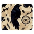 thumbnail image 1 of PhooArto Comfortable Mouse Pad Black Raven Dreamcatcher Pattern Desktop Mousepad , 21 x 25 cm Mouse Mat, Non-Slip Rubber Base, Improves Speed and Precision, 1 of 7