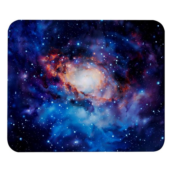 PhooArto Comfortable Mouse Pad Bright Galaxy Desktop Mousepad , 21 x 25 cm Mouse Mat, Non-Slip Rubber Base, Improves Speed and Precision