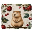 thumbnail image 1 of PhooArto Comfortable Mouse Pad Capybaras Cherries Pattern Desktop Mousepad , 21 x 25 cm Mouse Mat, Non-Slip Rubber Base, Improves Speed and Precision, 1 of 7