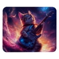 thumbnail image 1 of PhooArto Comfortable Mouse Pad Cat Playing Guitar Galaxy Desktop Mousepad , 21 x 25 cm Mouse Mat, Non-Slip Rubber Base, Improves Speed and Precision, 1 of 7