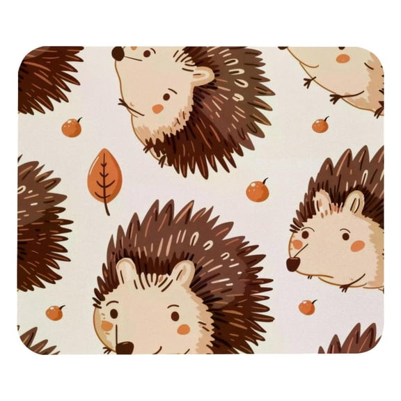 PhooArto Comfortable Mouse Pad Cute Cartoon Hedgehog Pattern Desktop Mousepad , 21 x 25 cm Mouse Mat, Non-Slip Rubber Base, Improves Speed and Precision