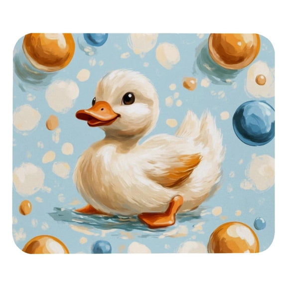 PhooArto Comfortable Mouse Pad Cute Duck Ball Pattern Desktop Mousepad , 21 x 25 cm Mouse Mat, Non-Slip Rubber Base, Improves Speed and Precision