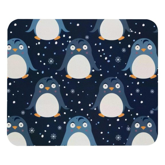 PhooArto Comfortable Mouse Pad Cute Penguin Pattern Desktop Mousepad , 21 x 25 cm Mouse Mat, Non-Slip Rubber Base, Improves Speed and Precision