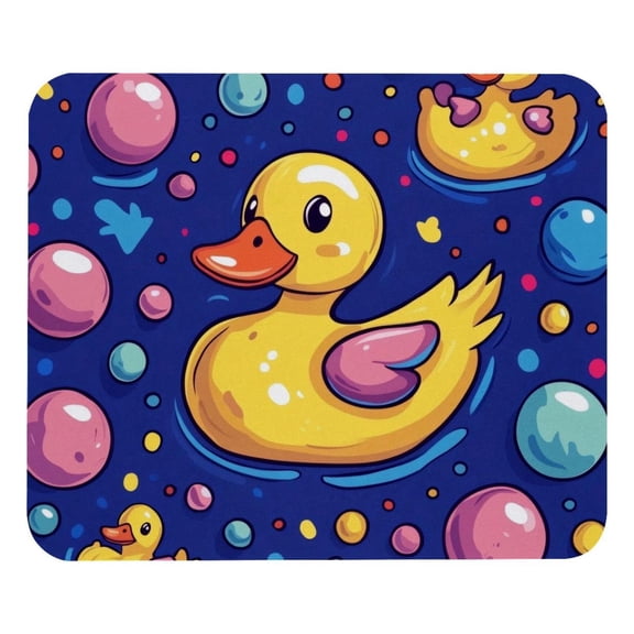 PhooArto Comfortable Mouse Pad Duck and Balls Patterns Desktop Mousepad , 21 x 25 cm Mouse Mat, Non-Slip Rubber Base, Improves Speed and Precision