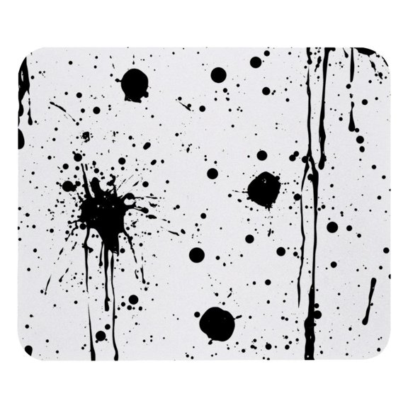PhooArto Comfortable Mouse Pad Ink Dots Splatter Pattern Desktop Mousepad , 21 x 25 cm Mouse Mat, Non-Slip Rubber Base, Improves Speed and Precision