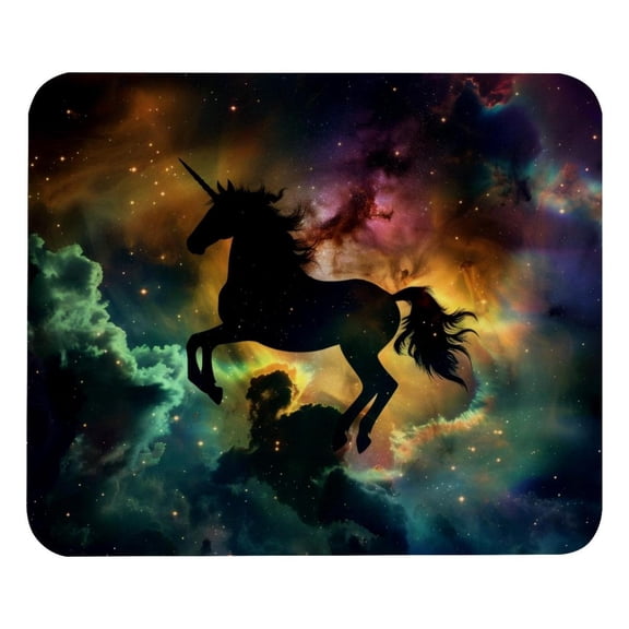 PhooArto Comfortable Mouse Pad Nebula Cloud Unicorn Desktop Mousepad , 21 x 25 cm Mouse Mat, Non-Slip Rubber Base, Improves Speed and Precision