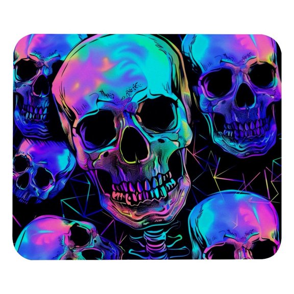 PhooArto Comfortable Mouse Pad Neon Robot Skeleton Desktop Mousepad , 21 x 25 cm Mouse Mat, Non-Slip Rubber Base, Improves Speed and Precision