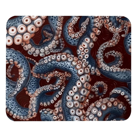 PhooArto Comfortable Mouse Pad Octopus Feet Sea Pattern Desktop Mousepad , 21 x 25 cm Mouse Mat, Non-Slip Rubber Base, Improves Speed and Precision