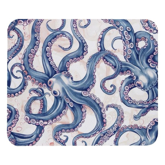 PhooArto Comfortable Mouse Pad Octopus Tentacles Pattern Desktop Mousepad , 21 x 25 cm Mouse Mat, Non-Slip Rubber Base, Improves Speed and Precision