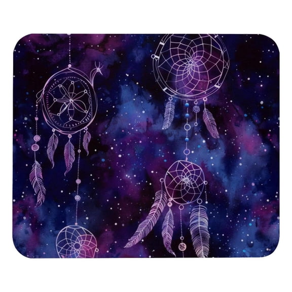 PhooArto Comfortable Mouse Pad Purple Dreamcatcher Pattern Desktop Mousepad , 21 x 25 cm Mouse Mat, Non-Slip Rubber Base, Improves Speed and Precision