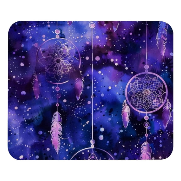 PhooArto Comfortable Mouse Pad Purple Dreamcatcher Patterns Desktop Mousepad , 21 x 25 cm Mouse Mat, Non-Slip Rubber Base, Improves Speed and Precision