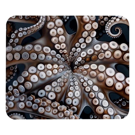 PhooArto Comfortable Mouse Pad Sea Octopus Feet Pattern Desktop Mousepad , 21 x 25 cm Mouse Mat, Non-Slip Rubber Base, Improves Speed and Precision