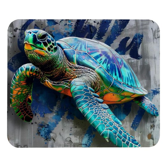 PhooArto Comfortable Mouse Pad Sea Turtle Retro Doodle Desktop Mousepad , 21 x 25 cm Mouse Mat, Non-Slip Rubber Base, Improves Speed and Precision