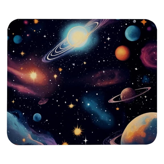 PhooArto Comfortable Mouse Pad Space Universe Cosmic Stars Desktop Mousepad , 21 x 25 cm Mouse Mat, Non-Slip Rubber Base, Improves Speed and Precision