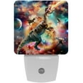 thumbnail image 1 of PhooArto Dinosaur on Galaxy Plug in LED Night Light Auto Sensor Dusk to Dawn Decorative Night for Bedroom, Bathroom, Kitchen, Hallway, Stairs, Baby's Room, Energy Saving, 1 of 7