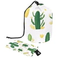 thumbnail image 1 of PhooArto Drawstring Cosmetic Bag, Barrel Shaped Portable Travel Makeup Bags, Flower Cactus Patterns Large Capacity Waterproof Multifunctional Bucket Toiletry Bag, 1 of 6