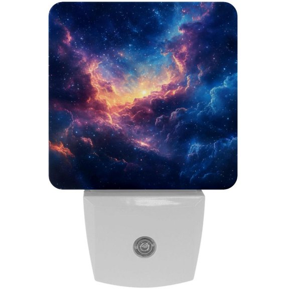 PhooArto Galaxy Colors Cloud Plug in LED Night Light Auto Sensor Dusk to Dawn Decorative Night for Bedroom, Bathroom, Kitchen, Hallway, Stairs, Baby's Room, Energy Saving