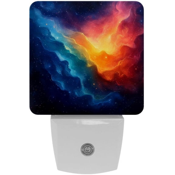 PhooArto Galaxy Galaxy Wave Plug in LED Night Light Auto Sensor Dusk to Dawn Decorative Night for Bedroom, Bathroom, Kitchen, Hallway, Stairs, Baby's Room, Energy Saving