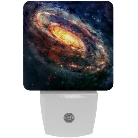 PhooArto Galaxy Solar System Universe Plug in LED Night Light Auto Sensor Dusk to Dawn Decorative Night for Bedroom, Bathroom, Kitchen, Hallway, Stairs, Baby's Room, Energy Saving