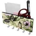 thumbnail image 1 of PhooArto Key Holder for Wall Decorative with 5 Key Hooks, Blooming Flower Butterfly Pattern Holders Wall Mount Organizer with Mail Key Rack, Self Adhesive, 1 of 7