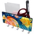 thumbnail image 1 of PhooArto Key Holder for Wall Decorative with 5 Key Hooks, Colorful Tropical Fish Pattern Holders Wall Mount Organizer with Mail Key Rack, Self Adhesive, 1 of 7