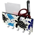 thumbnail image 1 of PhooArto Key Holder for Wall Decorative with 5 Key Hooks, Turtles Silhouette Bubble Pattern Holders Wall Mount Organizer with Mail Key Rack, Self Adhesive, 1 of 7