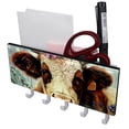 thumbnail image 1 of PhooArto Key Holder for Wall Decorative with 5 Key Hooks, Cow with Wreath Holders Wall Mount Organizer with Mail Key Rack, Self Adhesive, 1 of 7