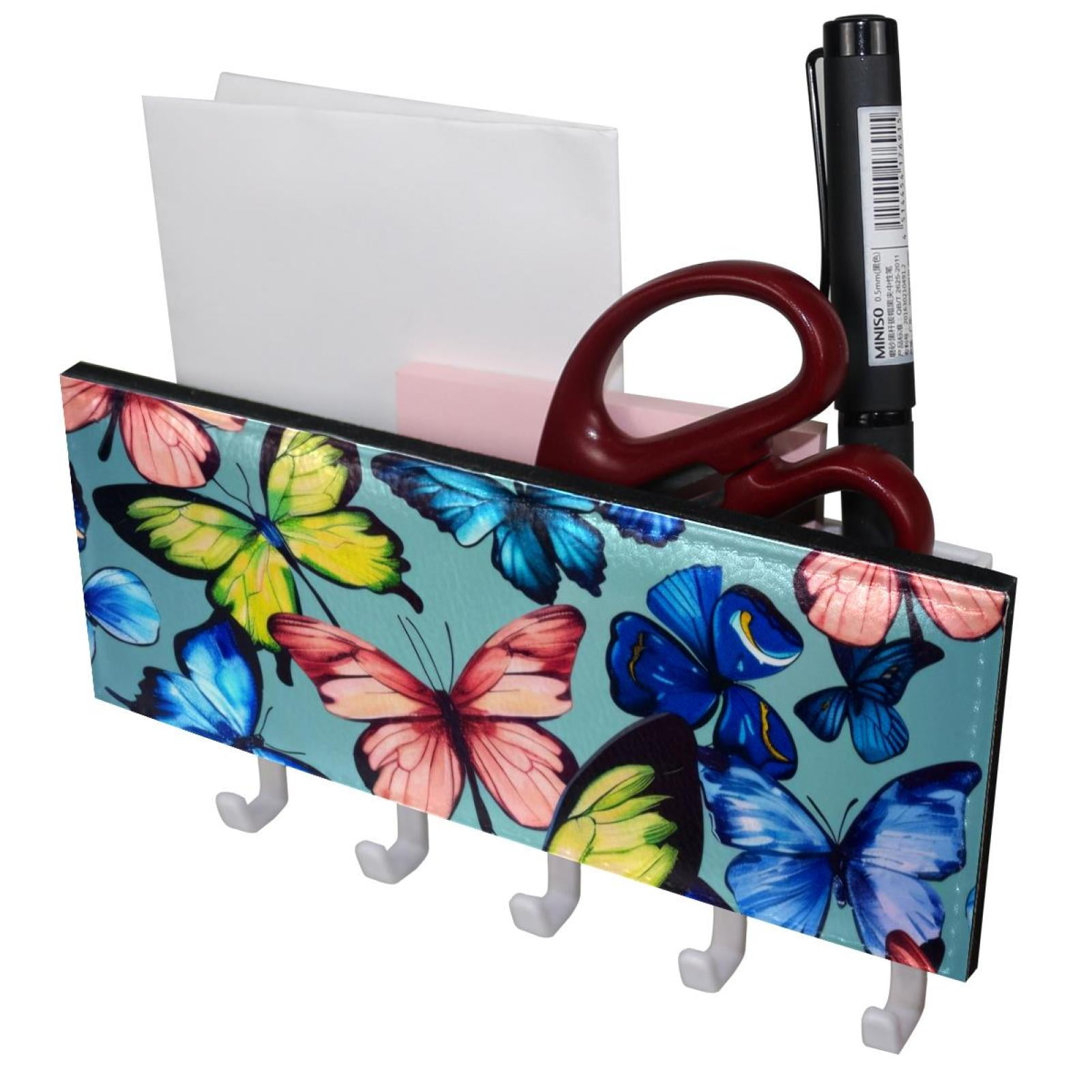 PhooArto Key Holder for Wall Decorative with 5 Key Hooks, Flying ...