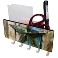 thumbnail image 1 of PhooArto Key Holder for Wall Decorative with 5 Key Hooks, Star on Rustic Plank Holders Wall Mount Organizer with Mail Key Rack, Self Adhesive, 1 of 7
