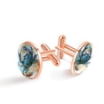 thumbnail image 1 of PhooArto Men's Classic Stainless Steel, Ocean Crab Pattern Cufflinks Business Wedding Shirts, Rose Gold, 1 of 7
