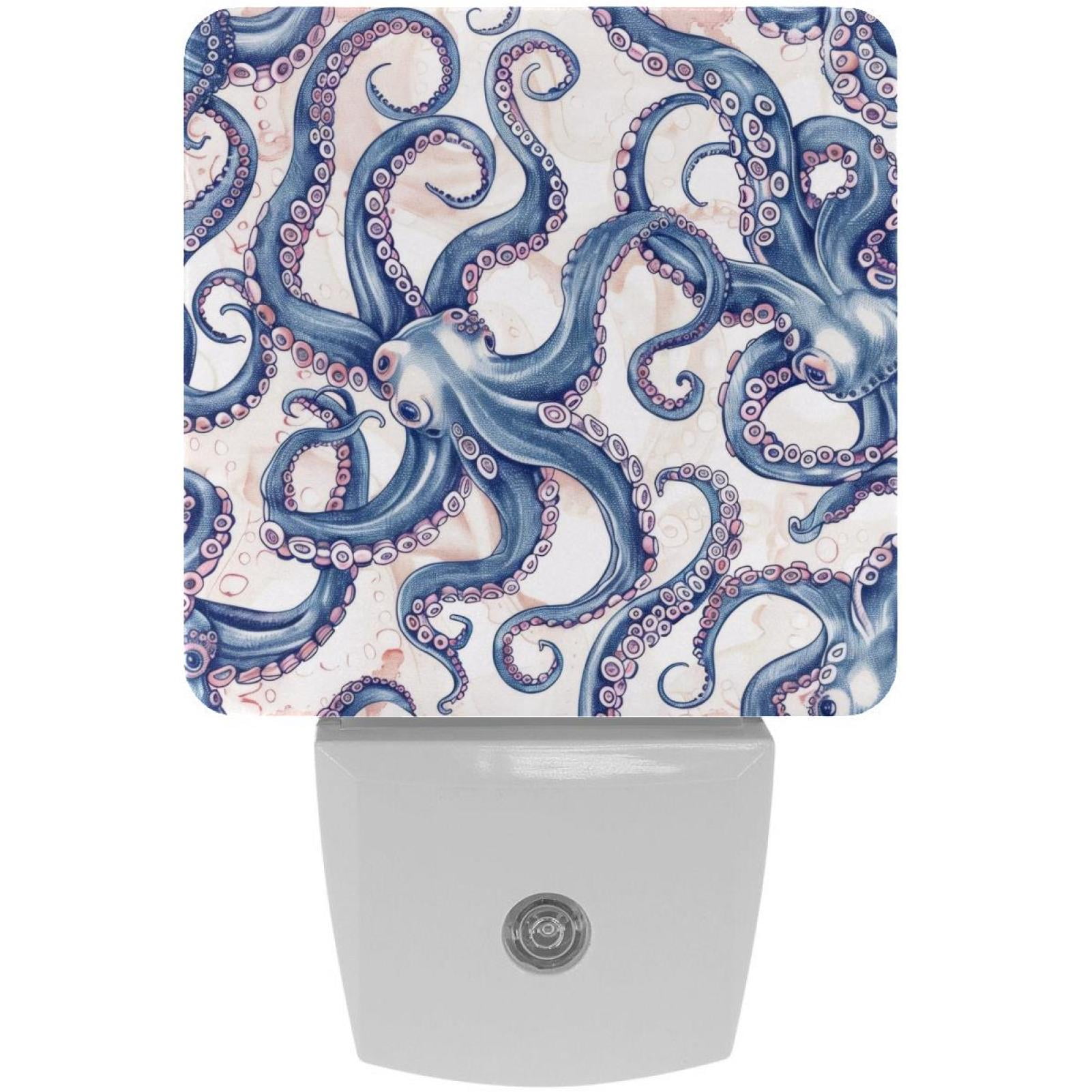 Octopus Plug In PhooArto Octopus Tentacles Pattern Plug in LED Night Light Auto Sensor ...