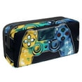 thumbnail image 1 of PhooArto Pencil Case, Colors Gamer Controller Pattern Large Capacity Pencil Pouch Stationery Pen Bag, 1 of 7