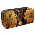 thumbnail image 1 of PhooArto Pencil Case, Retro Sunflower Donkey Large Capacity Pencil Pouch Stationery Pen Bag, 1 of 7