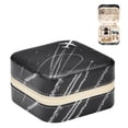 thumbnail image 1 of PhooArto Small Jewellery Box, Airplane Dashed Path Lines Portable Travel Mini Jewelry Case for Women Leather Ring Organizer, 1 of 5