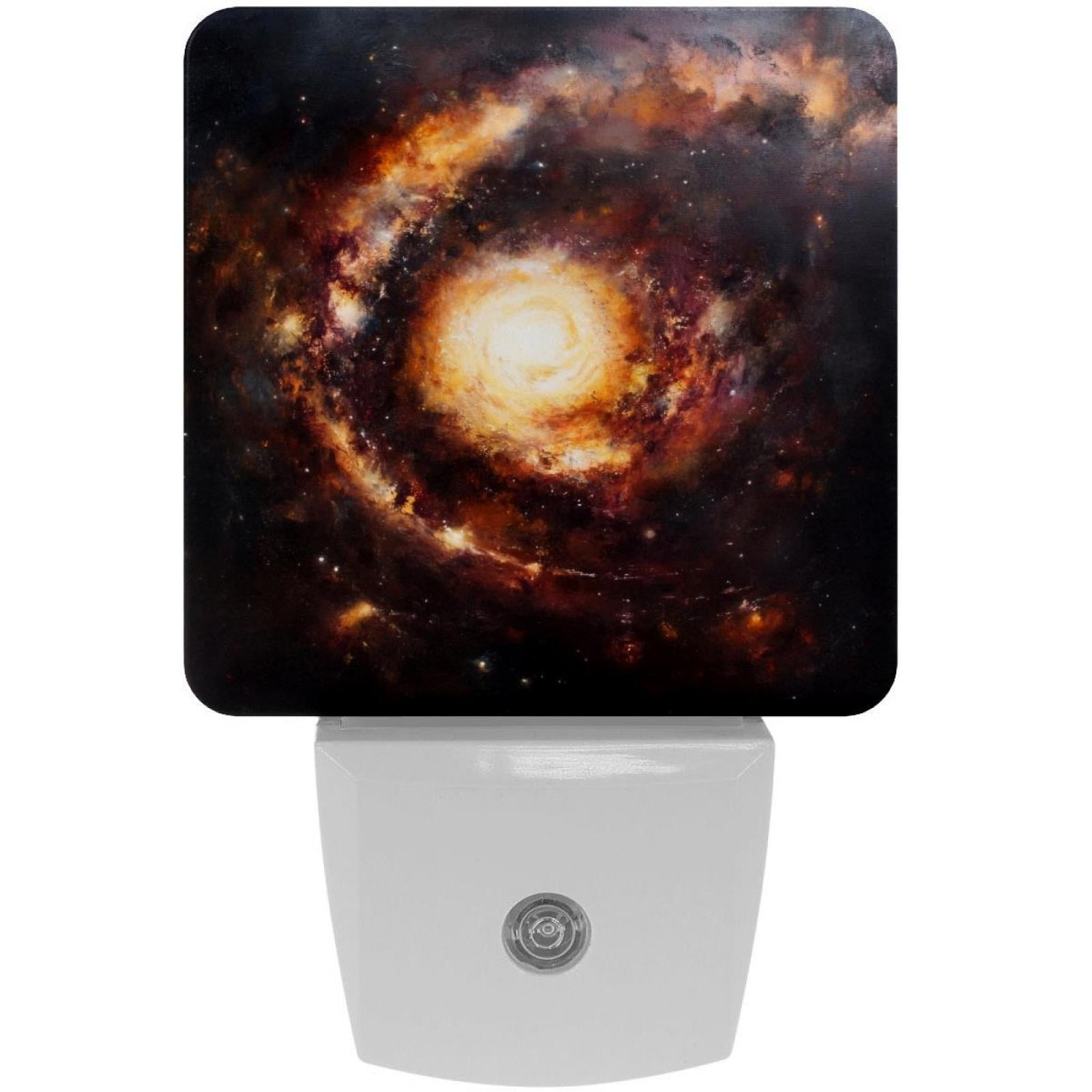 PhooArto Universe Galaxy Plug in LED Night Light Auto Sensor Dusk to Dawn Decorative Night for Bedroom, Bathroom, Kitchen, Hallway, Stairs, Baby's Room, Energy Saving
