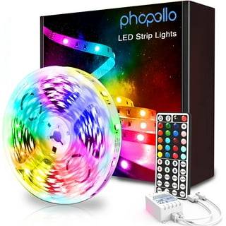 onn. Multicolor LED Light Strip with Sound Reactive Technology, 65