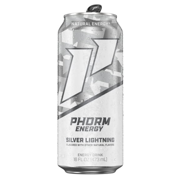 Phorm Energy Drink, Silver Lighting, 1 Single 16 fl oz Aluminum Can